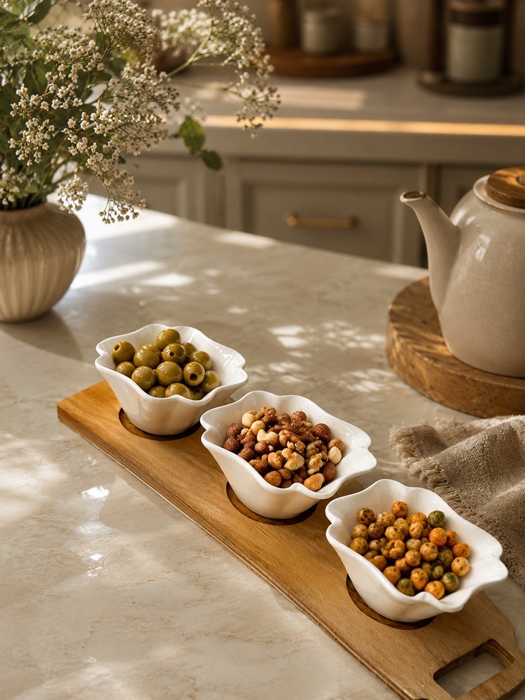 اردوخوری چینی با زیره چوب